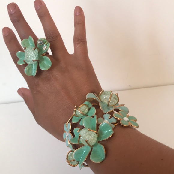 Statement Bracelet and Ring Set - Picture 1 of 1